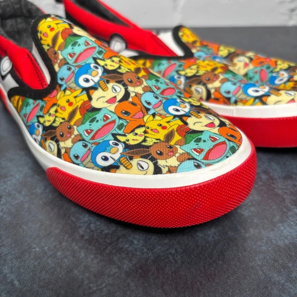 Pokemon Kids Slip On Shoes Size 5 Canvas Slip On Shoes Pikachu